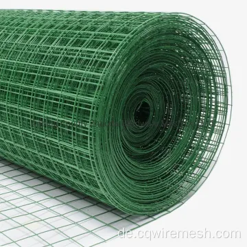 Grüne PVC beschichtete geschweißte Drahtgitterrolle